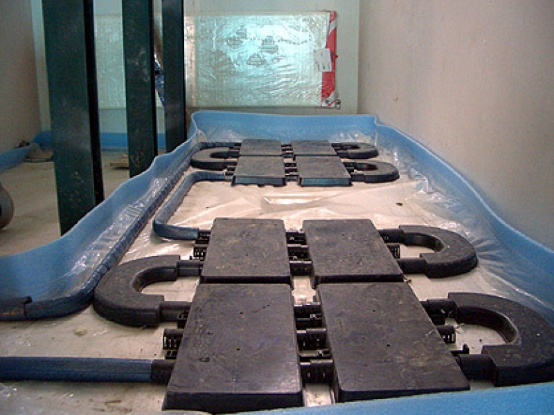 Fußbodenheizung im Treppenhaus