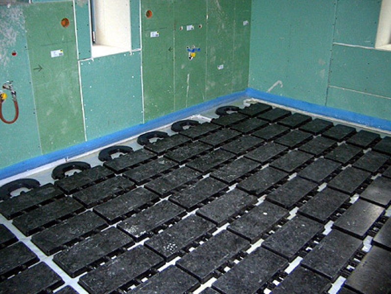 Janßen-Fußbodenheizung im Estrichaufbau